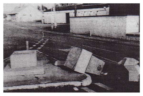 Damage to  the Memorial to Private Robert Morrow VC in Newmills Village